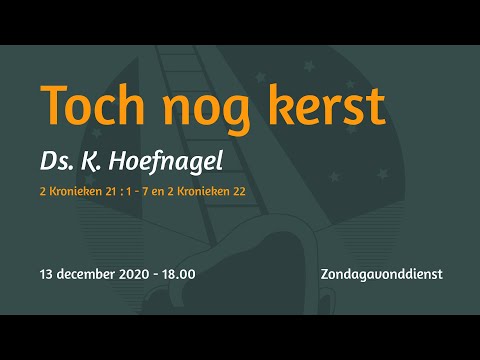 Zondagavonddienst 2 Kronieken 21 - Ds. K. Hoefnagel