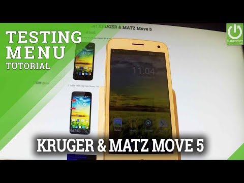 How to Enter Testing Menu in KRUGER & MATZ Move 5 - Test Mode