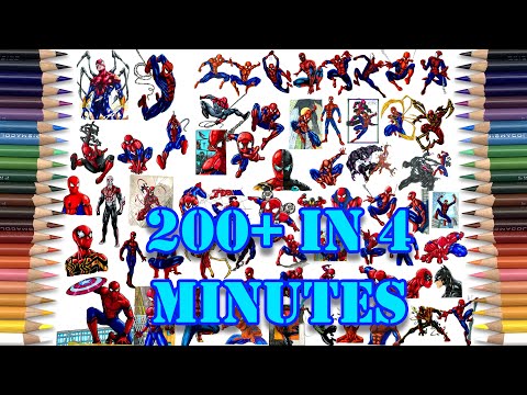 200+ SUPERHEROES Coloring Pages IN 4 MINUTES | PHI NIX & Hoober - Overdosin [NCS Release]