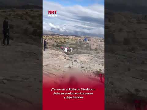 🚗💥 Durante el Rally de Córdoba en Mina Clavero, un auto perdió el control y dio varios tumbos, ponie
