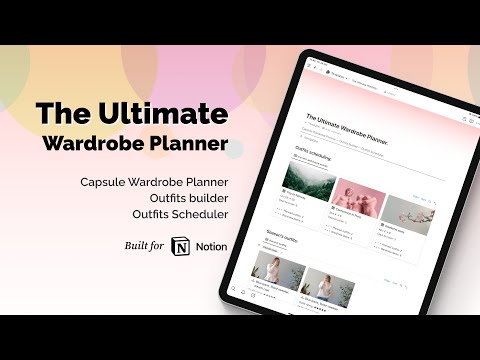 Ultimate Wardrobe Planner | Prototion | Buy Notion Template