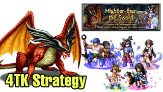 [FFBE] Mightier than The Sword - 4TK Strategy ft. Selphie NVA