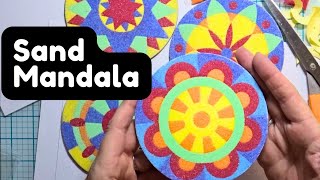 ❤️Create a Vibrant Sand Mandala💙mixed media craft kit tutorial