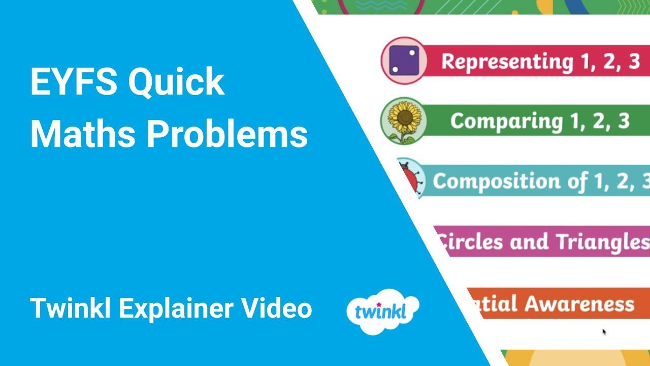 EYFS Quick Maths Problems PowerPoint
