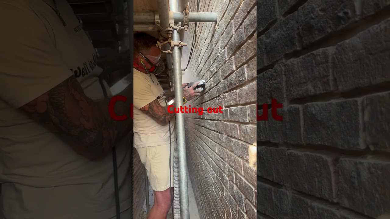 Cutting out #bontools #bontools #rhinobuild #bricklaying #repointing