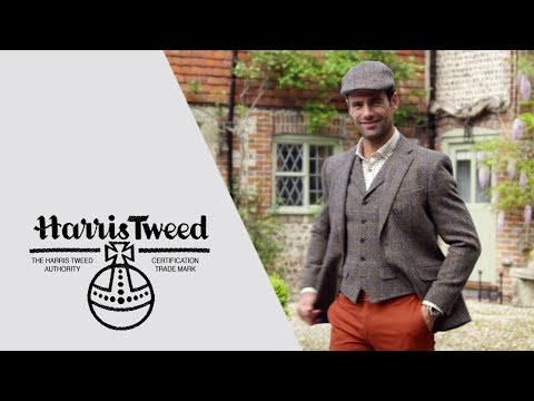 Stilvoll unterwegs in original Harris Tweed