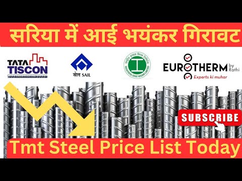 Sariya में आई भयंकर गिरावट? Best Tmt Bar in India || Tmt Price List Today ⏬ Kamdhenu Saria Rate