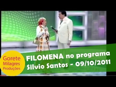 Filomena (Gorete Milagres) no programa Silvio Santos - 09/10/2011