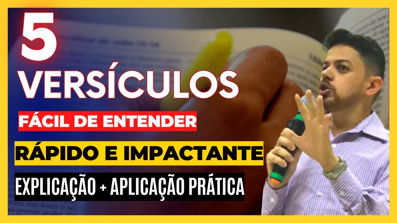 🔴5 VERSÍCULOS para saudação com EXPLICAÇÃO para você dar em qualquer culto | Textos Bíblicos FÁCEIS
