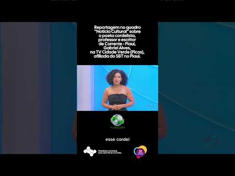 Gabriel Alves de Souza, poeta cordelista, professor e escritor de Corrente, Piauí. 