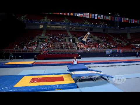 2017 Trampoline Worlds, Sofia – Mikhail ZALOMIN (RUS), tops DMT qualification