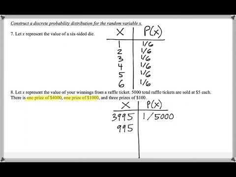 Math 209 : 4.1 #8 (Statistics Tutorial : Discrete Probability Distributions)