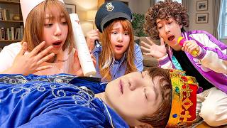 王子様が倒れた⁉︎キミはこの謎が解けるかなぁ？おうちに隠されたヒントから犯人を突き止めろ！謎解き推理に挑戦！キミは真犯人を見やぶれるかな？【チャレンジ】