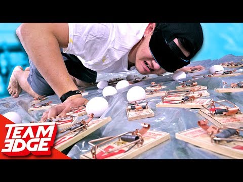 Blind Mouse Trap Minefield Challenge!! Video