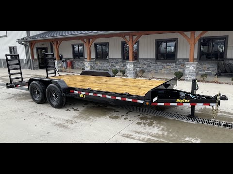 Big Tex 7x20' Lowboy Equipment Trailer 14000# GVW 14ET-20BK-KR