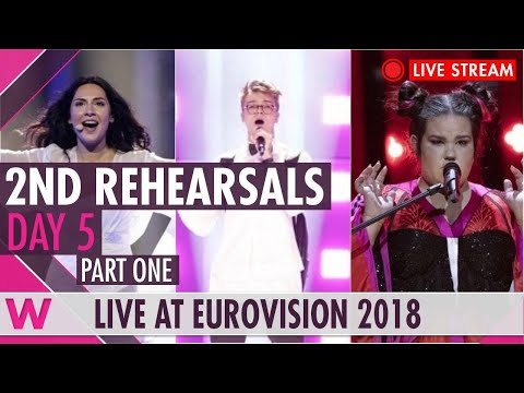 Eurovision 2018 Rehearsals - Second rehearsals, day one