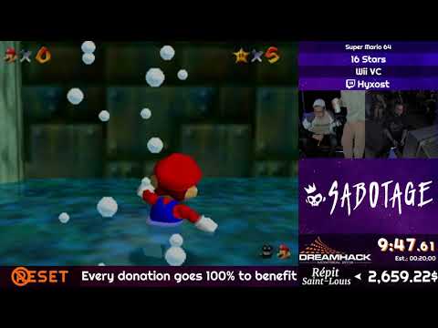 NoReset x DreamHack Montréal 2018 - Super Mario 64 by Hyxost