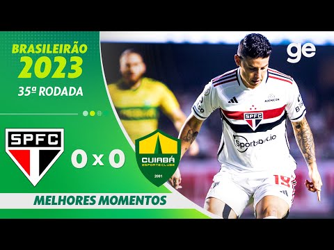 Gols e lances de São Paulo x Cuiabá