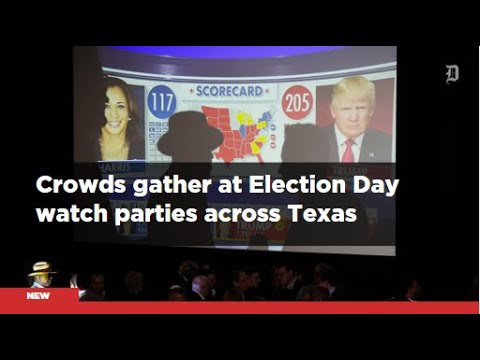 Crowds gather at Election Day watch parties across Texas
