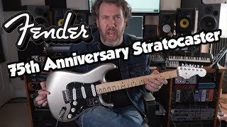 Video thumbnail for NEW - Fender 75th Anniversary Stratocaster - Diamond Anniversary - 2021 by Rich Bischoff