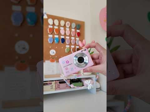 Let's unbox and try out a cute digital camera with me #unboxing #digitalcameras #temu #coquette