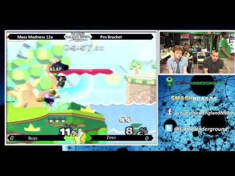 Mass Madness 12a - Zoso vs Boyz SSBM Pro Bracket Winners R2
