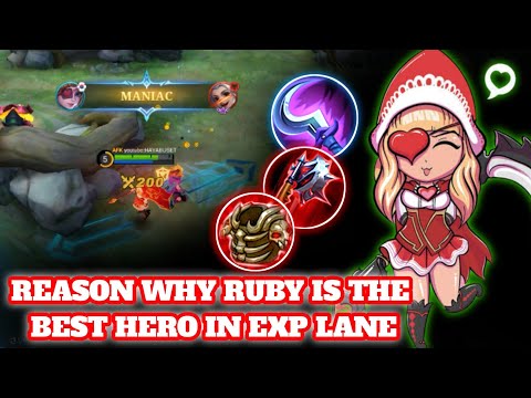 THIS IS WHY RUBY IS THE BEST HERO IN EXP LANE | Kakarot Mlbb
