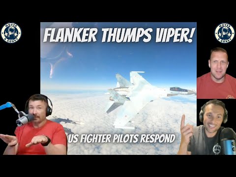 Crazy Flanker Intercepting a Viper - Fighter Pilots React.