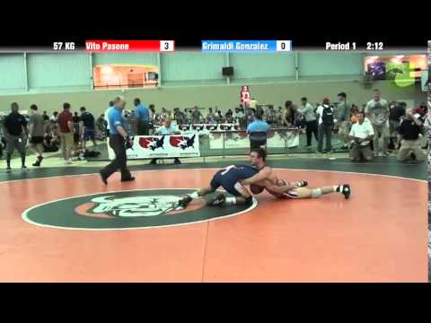 Men`s Freestyle 57 KG Vito Pasone vs. Grimaldi Gonzalez