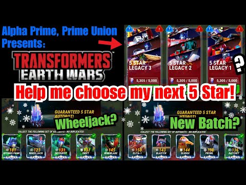 I need your help!  Which 5 star crystal batch should I pull from? Transformers: Earth Wars