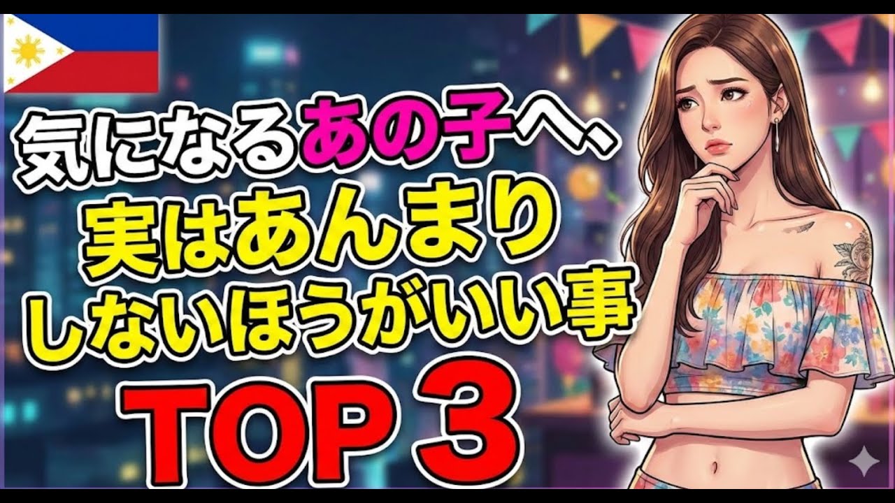 気になるあの子へ、実はあんまりしないほうがいい事 TOP 3 YouTubeサムネイル