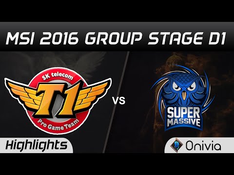 SKT vs SUP Highlights MSI 2016 D1 Royal SK Telecom T1 vs Supermassive