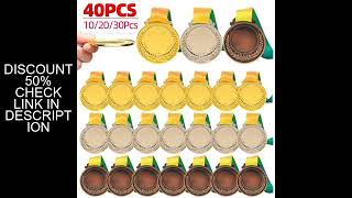 Download the video "10/20/30/40PCS Gold Silver Bronze Award Medal Winner Reward Toys Sport Football Competition Prizes A"