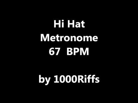 Hi Hat Metronome 67 BPM - Beats Per Minute