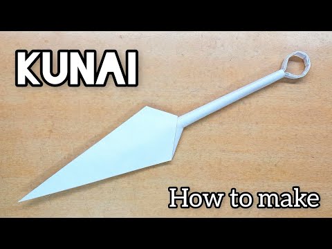 HOW TO MAKE A PAPER KUNAI - SHURIKEN