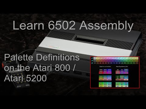 Palette definitions on the Atari 800 / 5200 - Learn 6502 Lesson P18