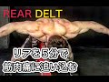 リアを筋肉痛に追い込む5分間[REAR DELT]