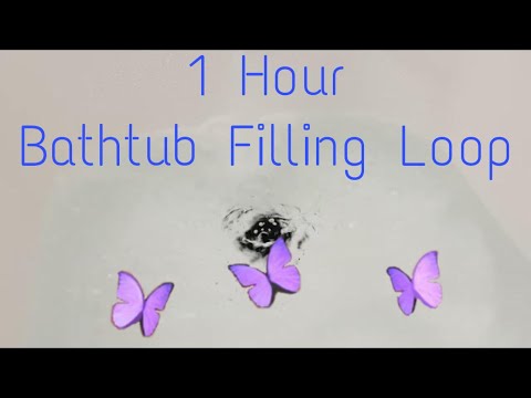1 Hour Bathtub Filling Loop - inside bathtub // White Noise for Sleep 😴