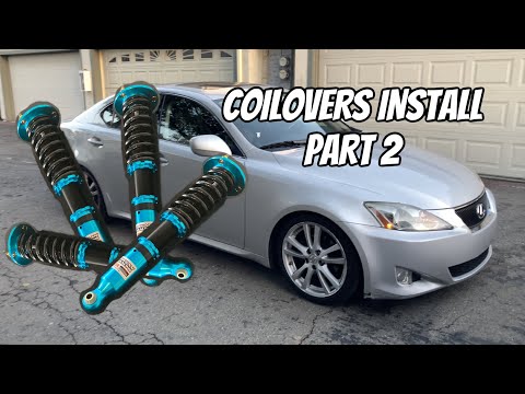 Megan Racing Coilovers Install Part 2 (06 Lexus IS250)