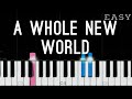 A Whole New World - Aladdin | EASY Piano Tutorial