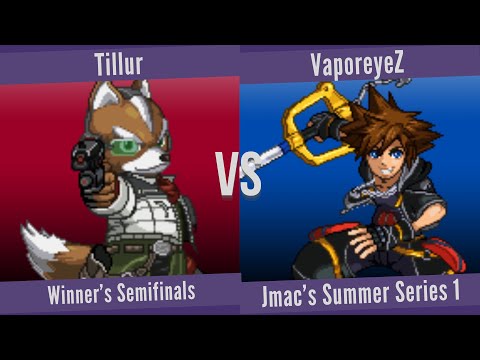 Tillur (Fox) vs. VaporeyeZ (Sora) - Winner's Semifinals - Jmac's Summer Series 1