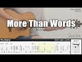 More Than Words - Extreme | Fingerstyle Guitar | TAB + Chords + Lyrics