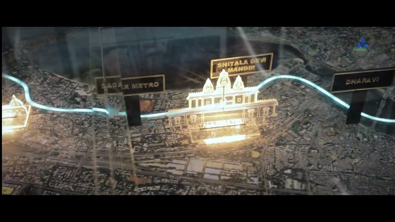 3D model of Mumbai Metro 3 Aqualine Route Built By maadhu creatives | Aarey JVLR to BKC