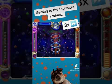 Beating the final level in Peggle in (almost) one shot! #peggle #trickshot #speedrun #streamer