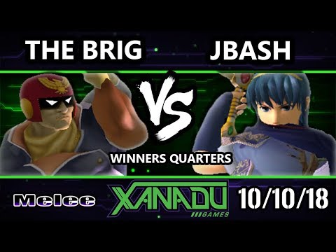 S@X 271 SSBM -  The Brig (Captain Falcon) Vs.  JBash (Marth) Smash Melee Winners Quarters