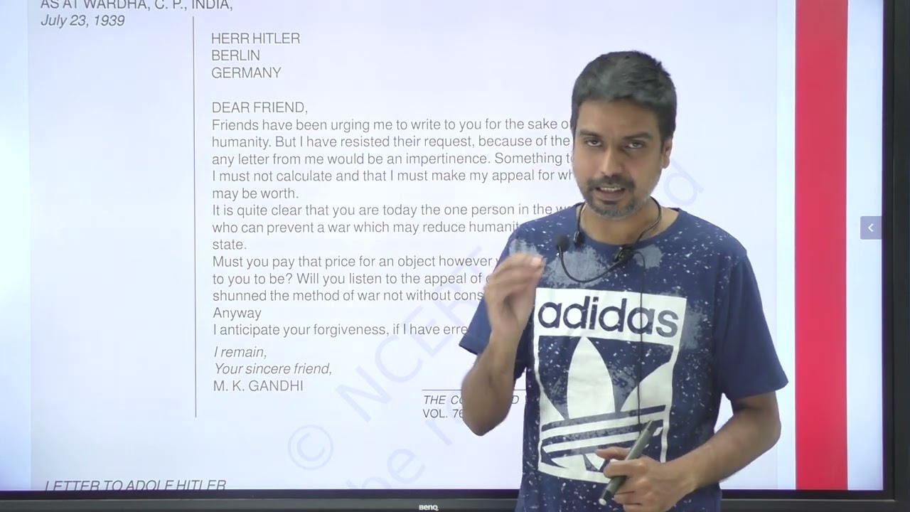class 9 History || Nazism & rise of Hitler (mahatma gandhi writes to Hitler)