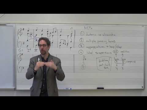 Dr. B Music Theory Lesson 26 (Non-Chord Tone Analysis)