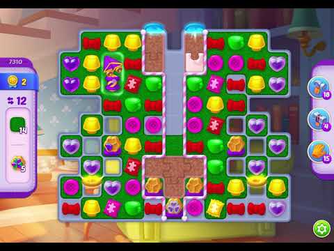 HomeScapes Level 7310 no boosters (18 moves)