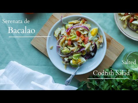 Puerto Rican Style Salted Codfish Salad | Serenata de Bacalao