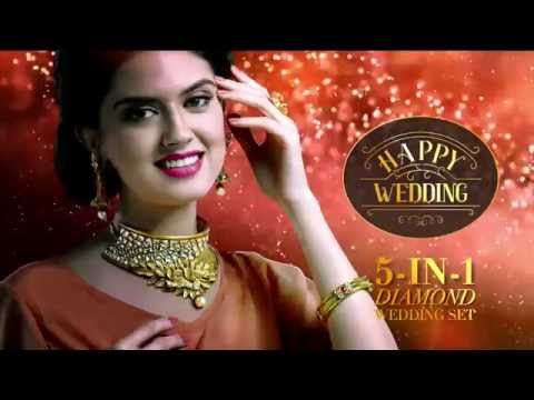 HAPPY WEDDING!  5 - IN - ONE DIAMOND WEDDING SET